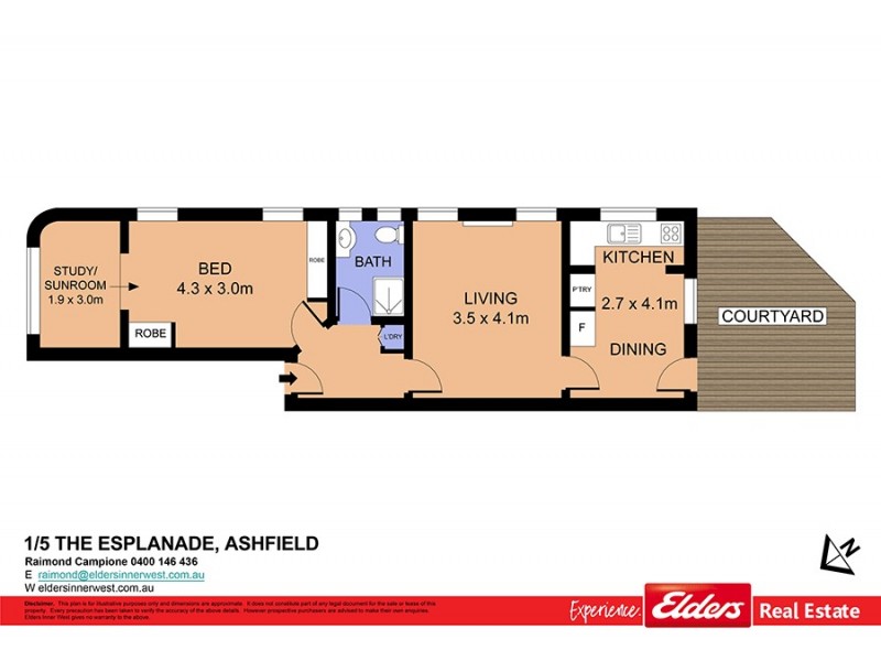 1/5 The Esplanade, Ashfield NSW 2131 Floorplan