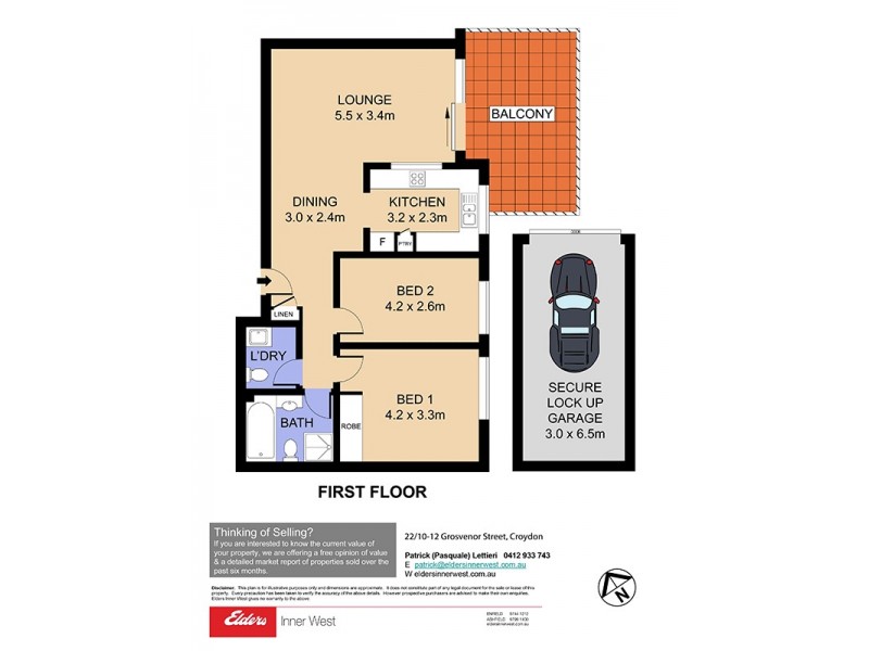 22/10-12 Grosvenor Street, Croydon NSW 2132 Floorplan