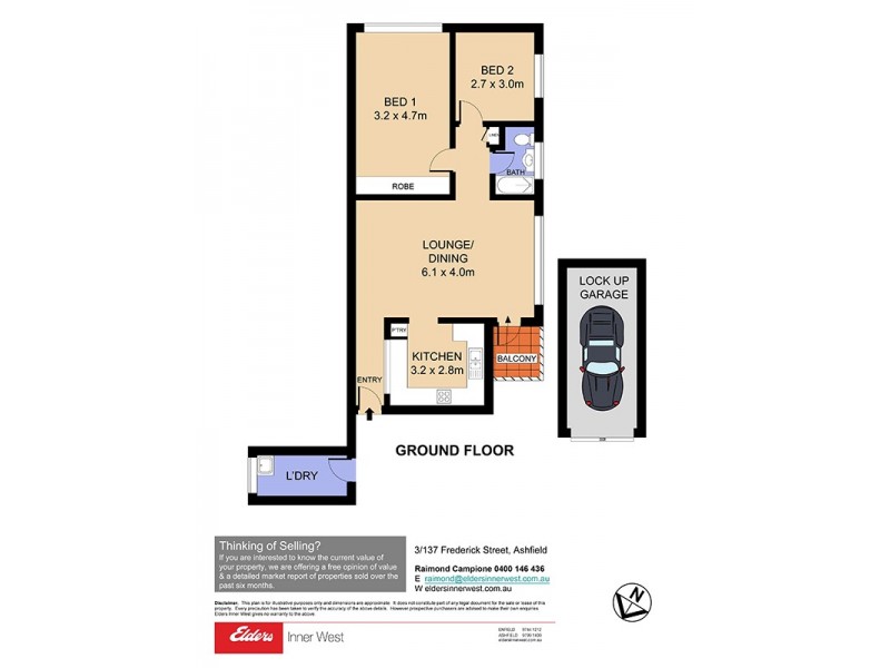 3/137 Frederick Street, Ashfield NSW 2131 Floorplan