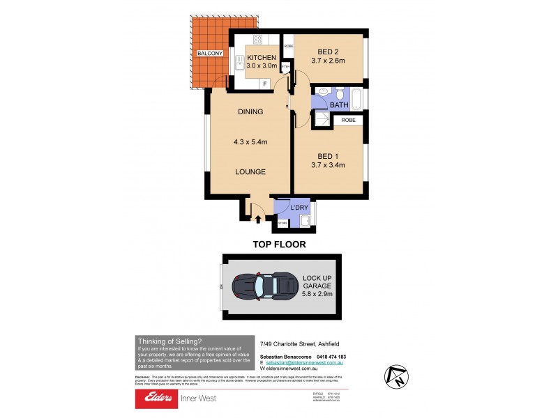 7/49 Charlotte Street, Ashfield NSW 2131 Floorplan