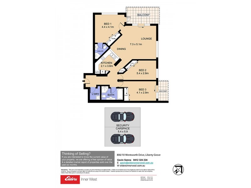 806/10 Wentworth Drive, Liberty Grove NSW 2138 Floorplan