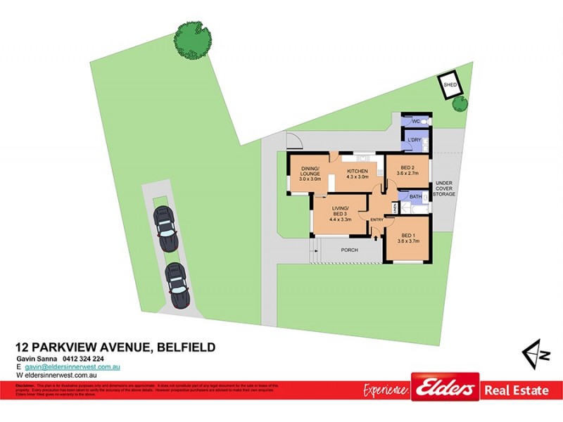 12 Parkview Avenue, Belfield NSW 2191 Floorplan