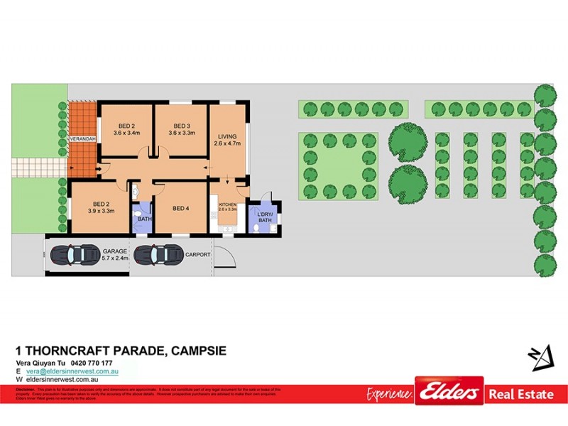 1 Thorncraft Parade, Campsie NSW 2194 Floorplan