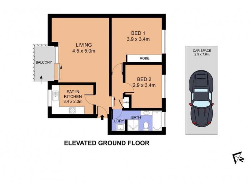 4/3 Chandos Street, Ashfield NSW 2131 Floorplan