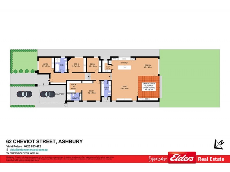 62 Cheviot Street, Ashbury NSW 2193 Floorplan