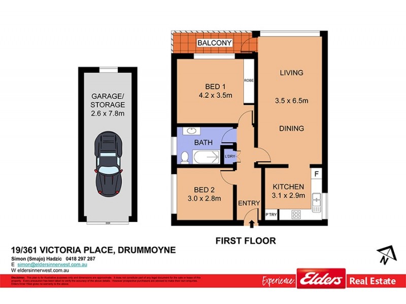 19/361 Victoria Place, Drummoyne NSW 2047 Floorplan
