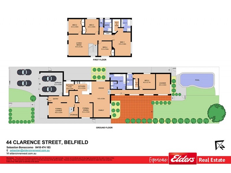 44 Clarence Street, Belfield NSW 2191 Floorplan