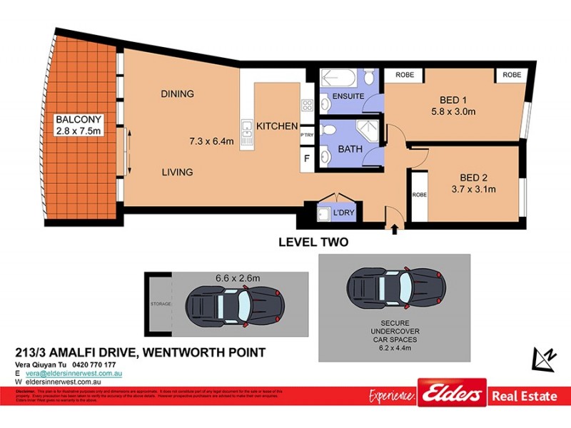 213/3 Amalfi Drive, Wentworth Point NSW 2127 Floorplan