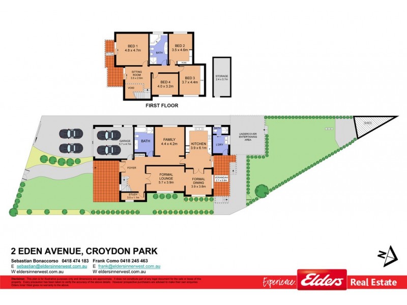 2 Eden Avenue, Croydon Park NSW 2133 Floorplan