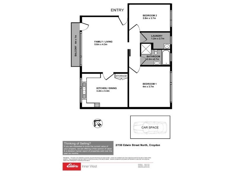 2/150 Edwin Street North, Croydon NSW 2132 Floorplan