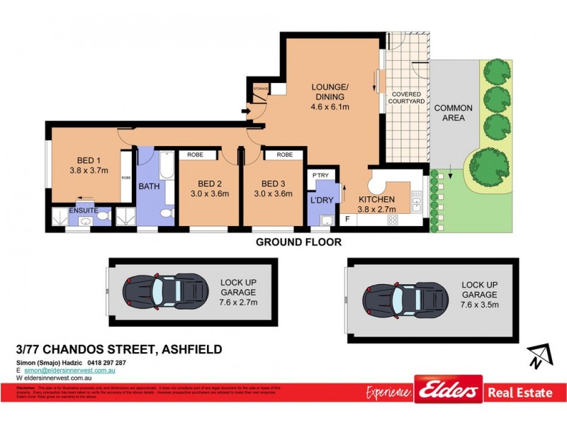 3/77-79 Chandos Street, Ashfield NSW 2131 Floorplan