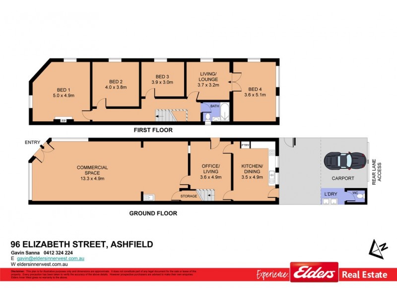 96 Elizabeth Street, Ashfield NSW 2131 Floorplan