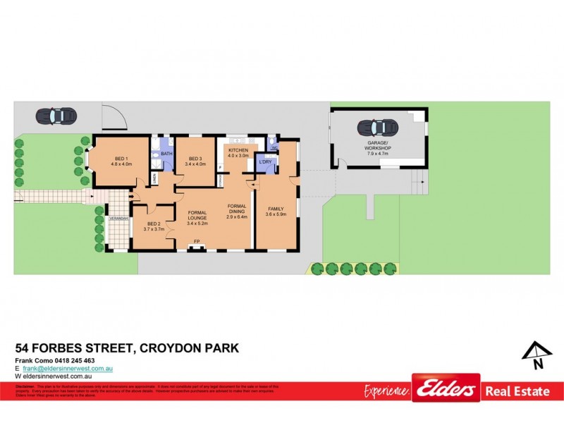 54 Forbes Street, Croydon Park NSW 2133 Floorplan