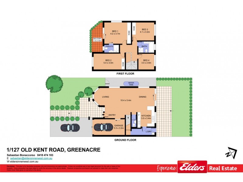 1/127 Old Kent Road, Greenacre NSW 2190 Floorplan