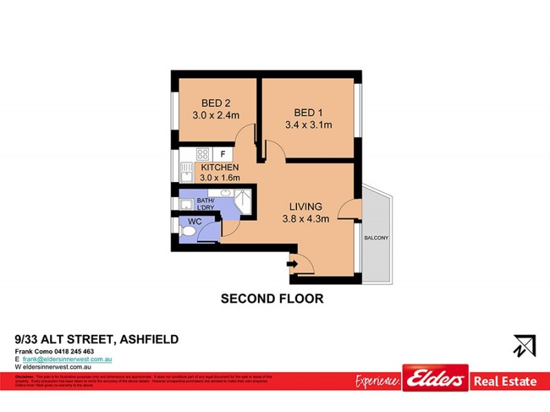 9/33 Alt Street, Ashfield NSW 2131 Floorplan