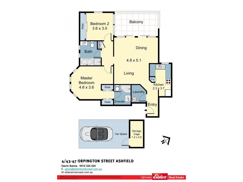 4/43-47 Orpington Street, Ashfield NSW 2131 Floorplan