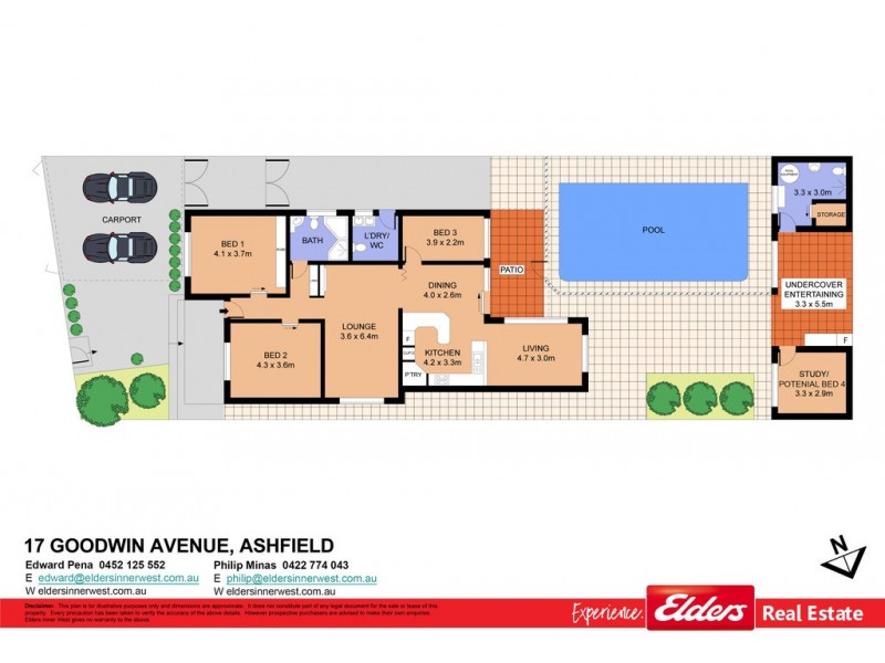 17 Goodwin Avenue, Ashfield NSW 2131 Floorplan