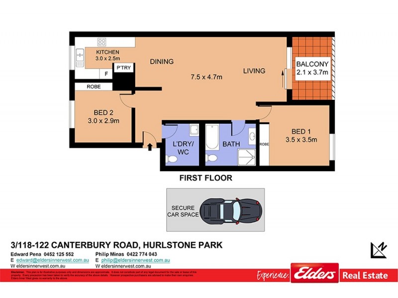 3/118-122 Canterbury Road, Hurlstone Park NSW 2193 Floorplan
