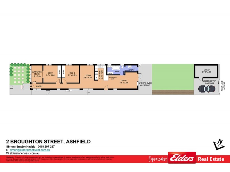 2 Broughton Street, Ashfield NSW 2131 Floorplan