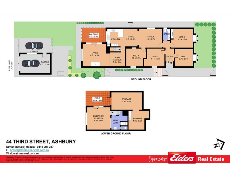44 Third Street, Ashbury NSW 2193 Floorplan