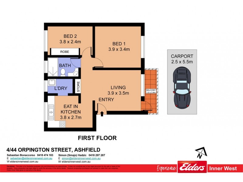 4/44 Orpington Street, Ashfield NSW 2131 Floorplan
