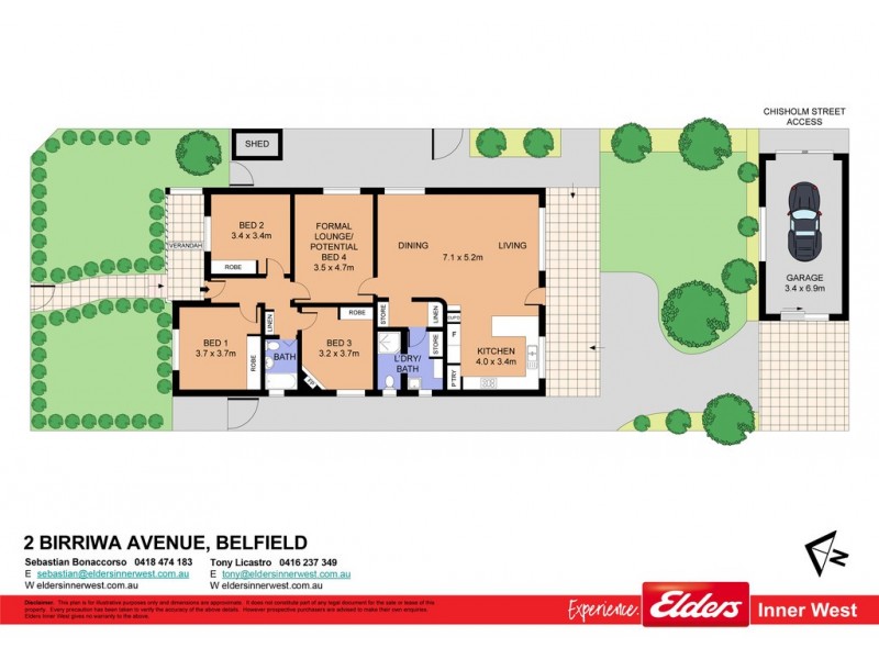 2 Birriwa Avenue, Belfield NSW 2191 Floorplan