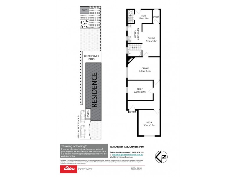 192 Croydon Avenue, Croydon Park NSW 2133 Floorplan