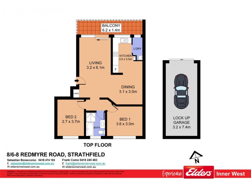 8/6-8 Redmyre Road, Strathfield NSW 2135 Floorplan