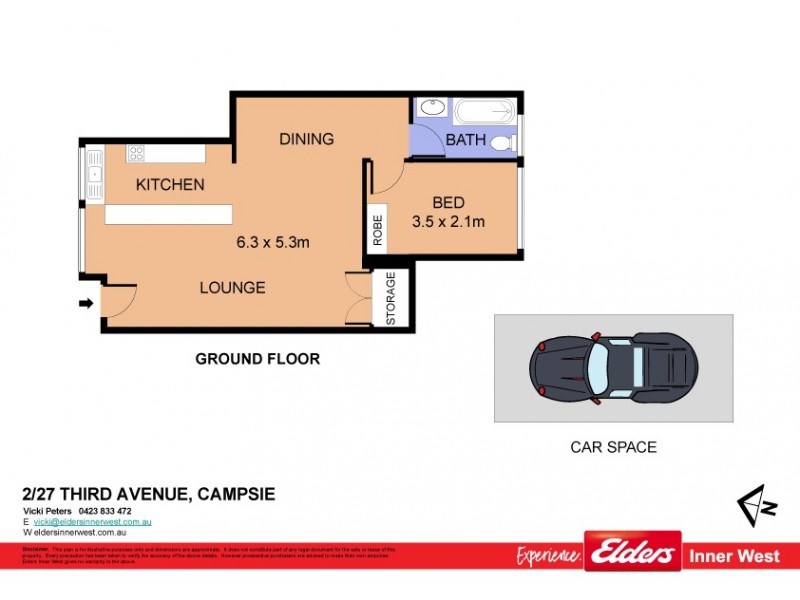 2/27-29 Third Avenue, Campsie NSW 2194 Floorplan