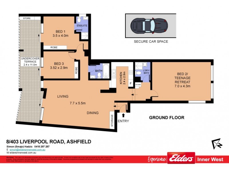8/403-409 Liverpool Road, Ashfield NSW 2131 Floorplan