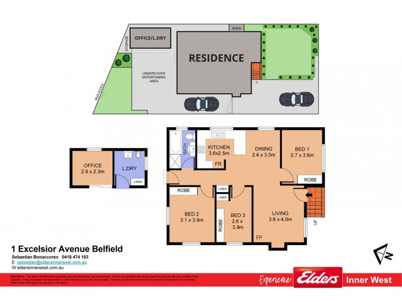 1 Excelsior Avenue, Belfield NSW 2191 Floorplan