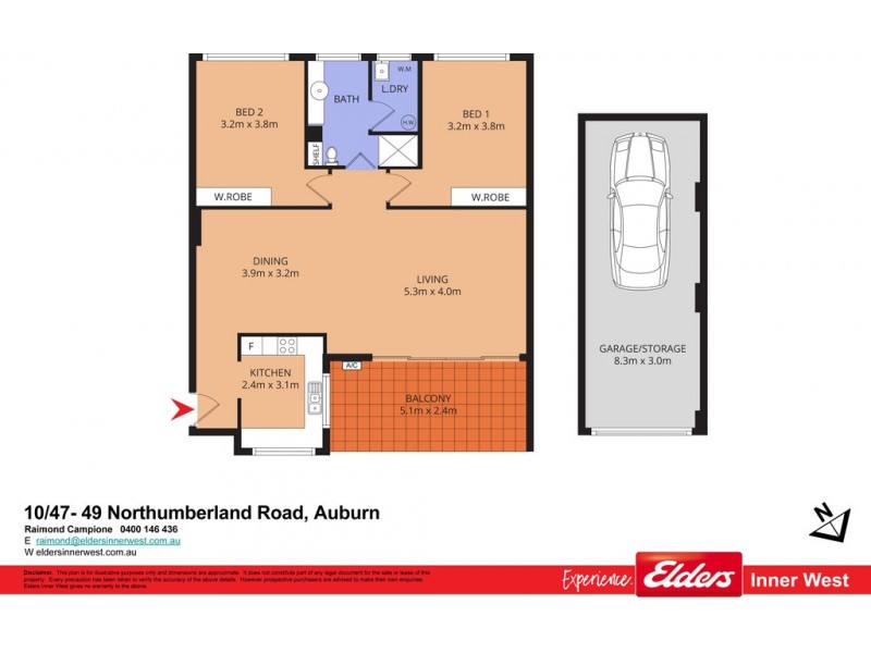 10/47-49 Northumberland Road, Auburn NSW 2144 Floorplan