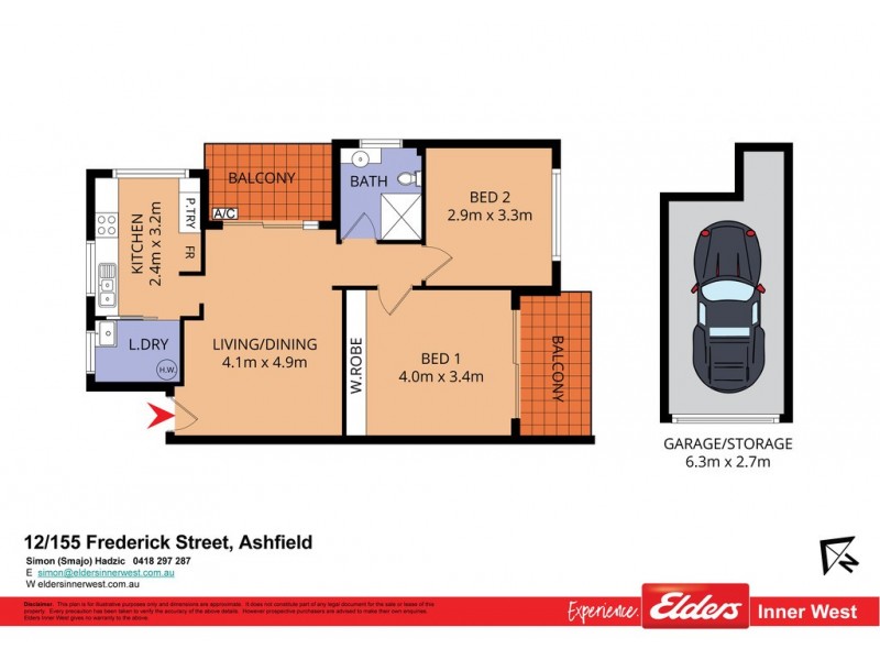12/155 Frederick Street, Ashfield NSW 2131 Floorplan