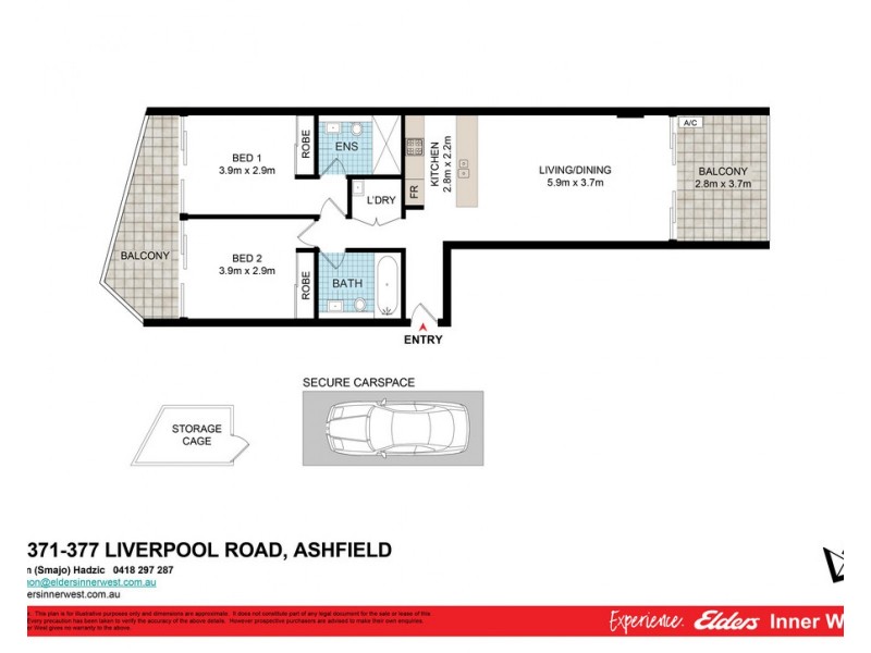 16/371-377 Liverpool Road, Ashfield NSW 2131 Floorplan