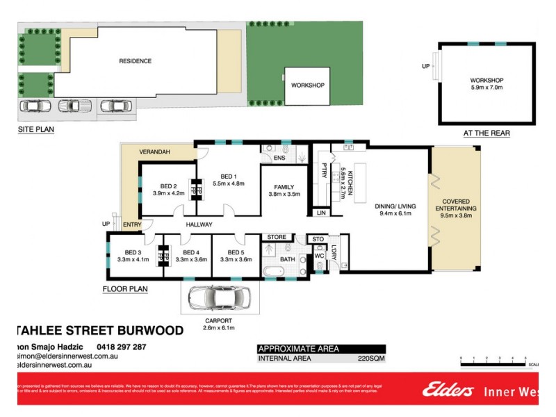 1 Tahlee Street, Burwood NSW 2134 Floorplan