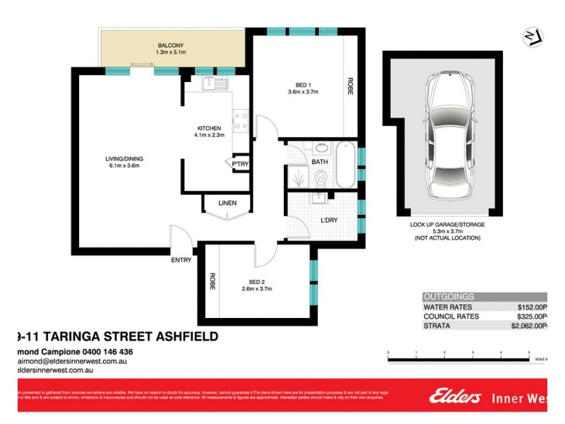 2/9-11 Taringa Street, Ashfield NSW 2131 Floorplan