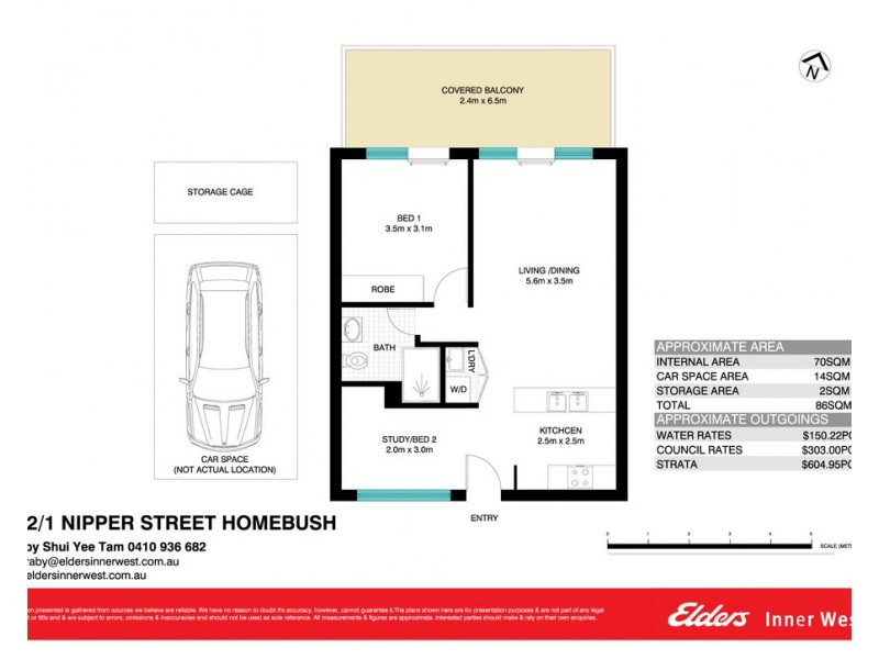 422/1 Nipper Street, Homebush NSW 2140 Floorplan
