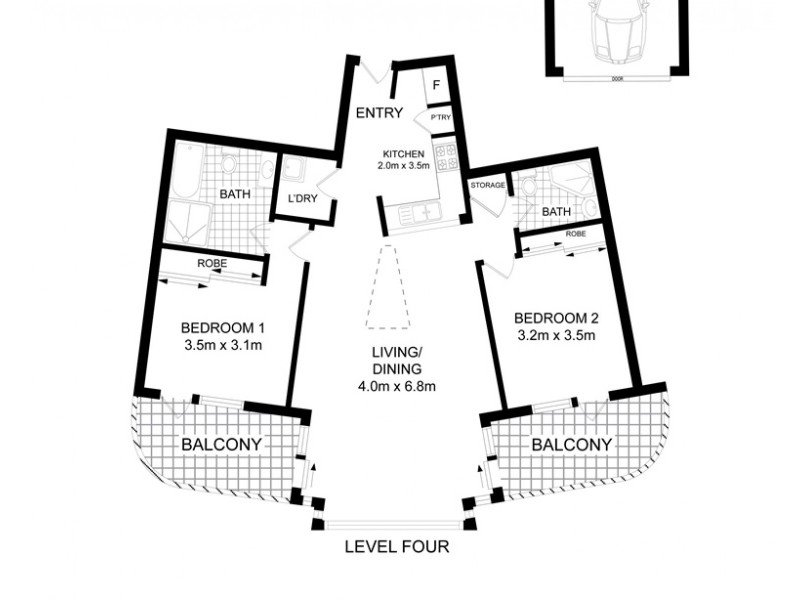 28/411-415 Liverpool Road, Ashfield NSW 2131 Floorplan