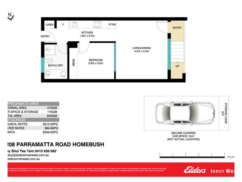 1/208 Parramatta Road, Homebush NSW 2140 Floorplan