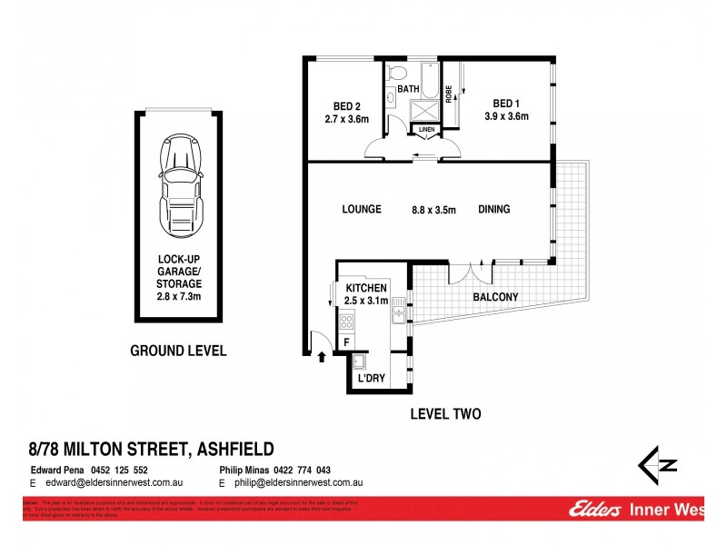 8/78 Milton Street, Ashfield NSW 2131 Floorplan