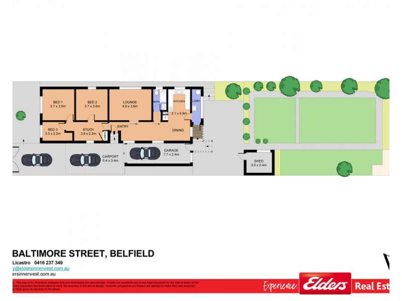 12 Baltimore Street, Belfield NSW 2191 Floorplan