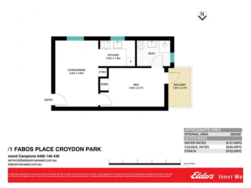 44/1 Fabos Place, Croydon Park NSW 2133 Floorplan