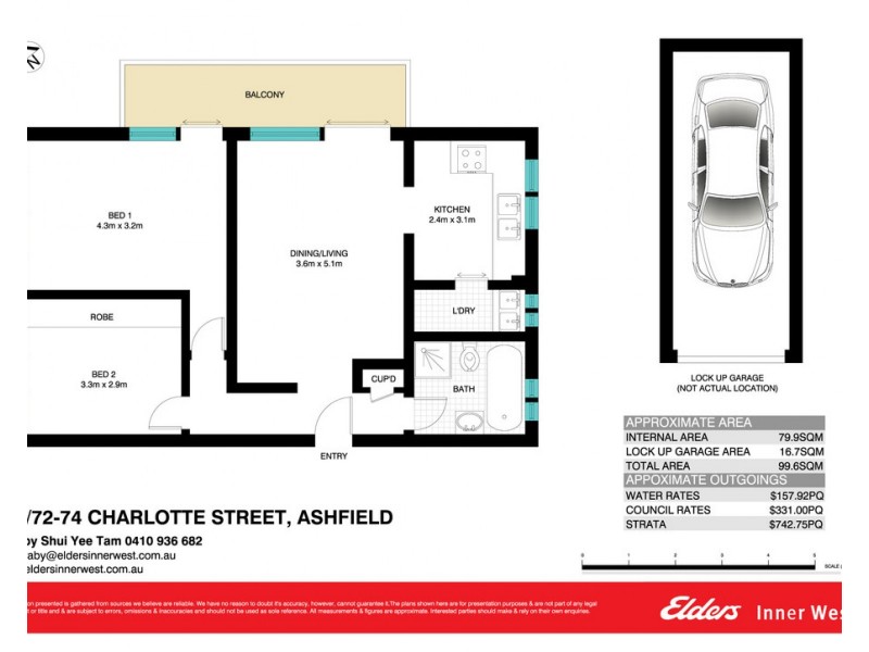 13/72-74 Charlotte Street, Ashfield NSW 2131 Floorplan