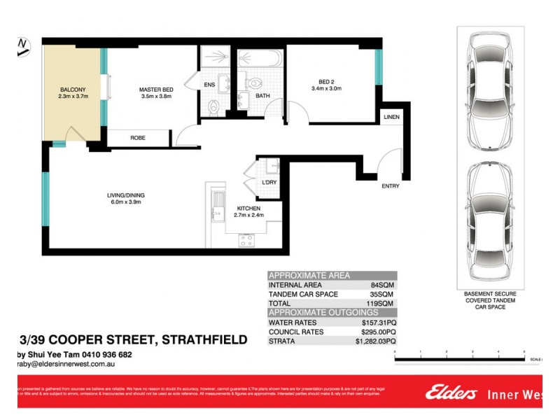 613/39 Cooper Street, Strathfield NSW 2135 Floorplan