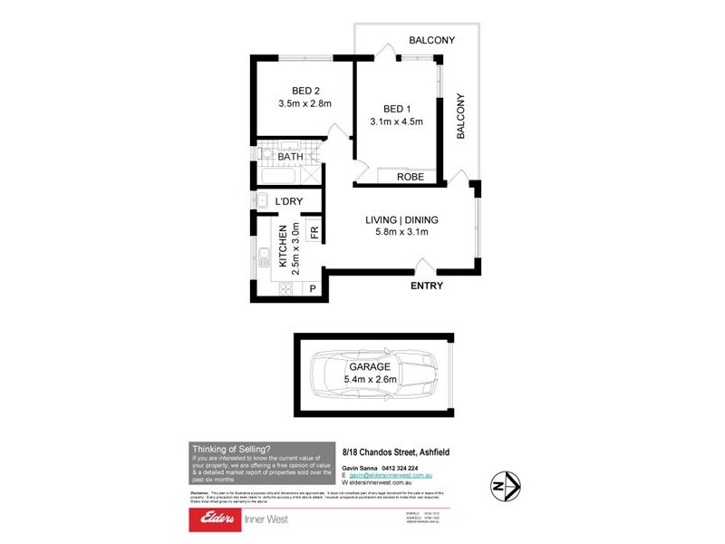 8/18 Chandos Street, Ashfield NSW 2131