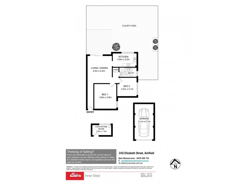 2/42 Elizabeth Street, Ashfield NSW 2131