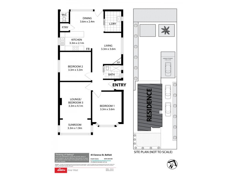 45 Clarence Street, Belfield NSW 2191 Floorplan