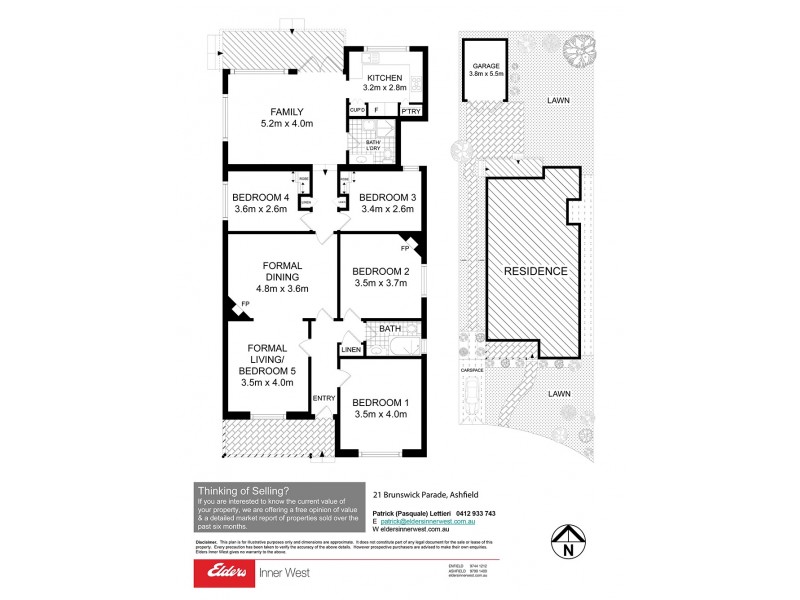 21 Brunswick Parade, Ashfield NSW 2131 Floorplan