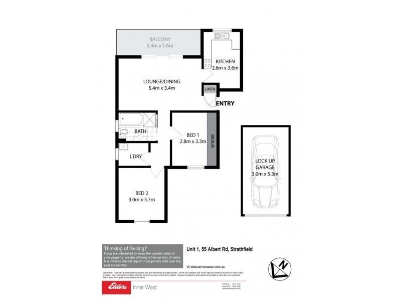1/55 Albert Road, Strathfield NSW 2135 Floorplan