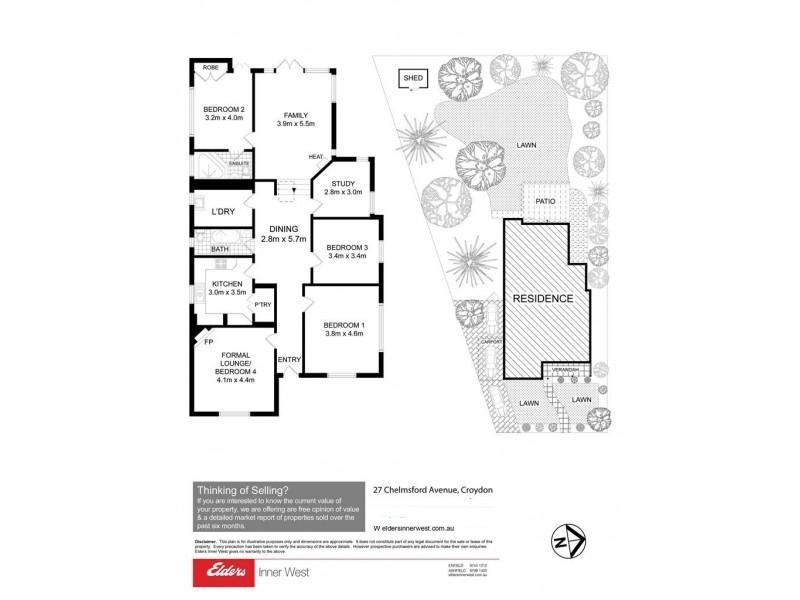 27 Chelmsford Ave, Croydon NSW 2132 Floorplan
